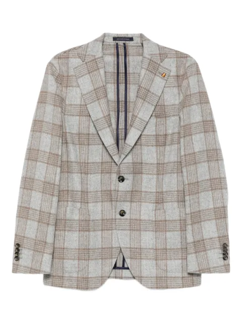 LATORRE plaid-pattern blazer Grey D84QG0547