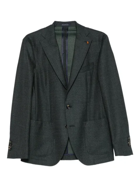 LATORRE notched-lapel single-breasted blazer Green D84UG0322