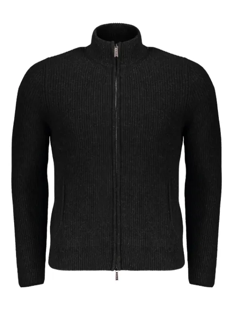 Moorer Ares-Cah zip-up turtleneck cardigan Black ARESCAH