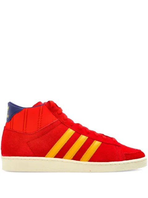 adidas JABBAR stripes high-top trainers Red KI8573