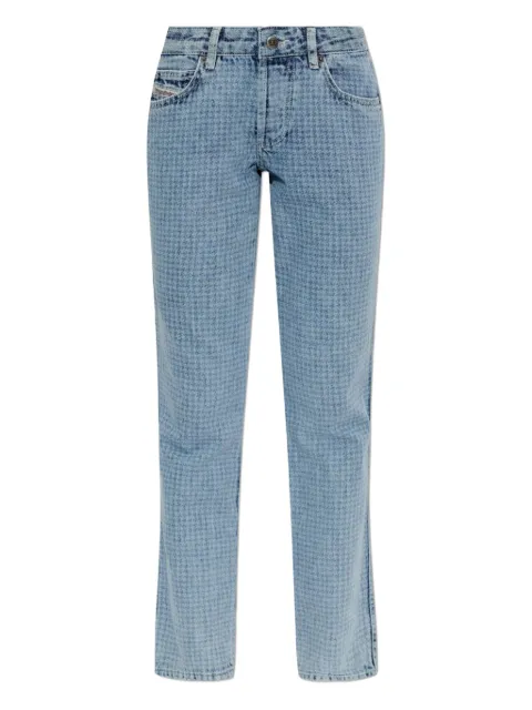 Diesel 1992 D-Jiann pattern jeans Blue A216870ADCH