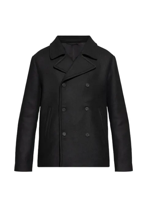 Diesel double-breasted long-sleeve peacoat Black A204500CJBU