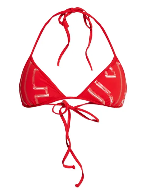 Diesel bikini top with graphic print Red A201460PLCB