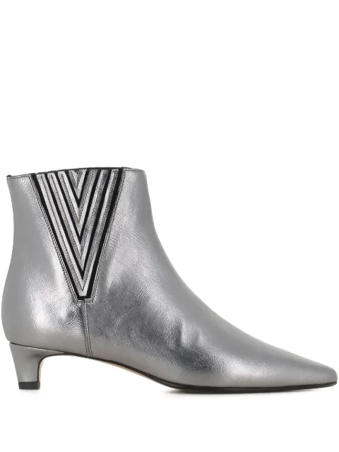 Antonio Barbato Maestri Veneziani pointed-toe leather boots Silver 582424120