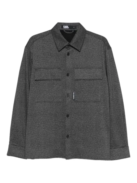 Karl Lagerfeld chest-pockets shirt Black 60594360824012