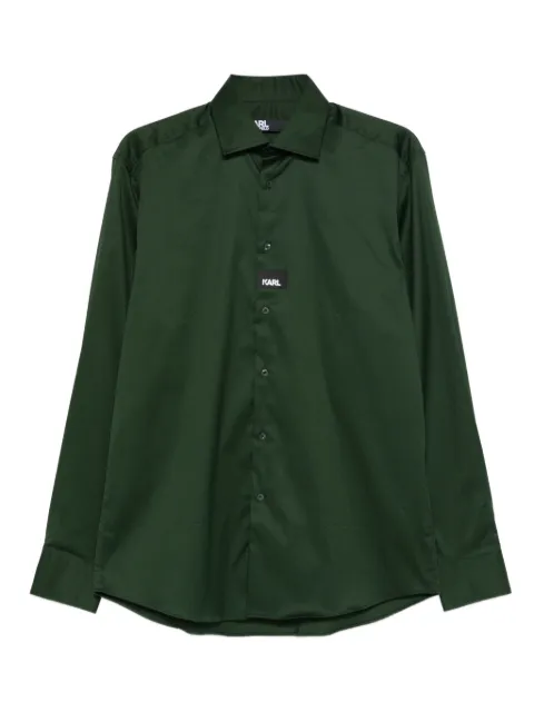 Karl Lagerfeld logo-print shirt Green 60593360824601