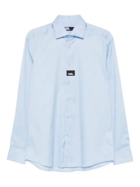Karl Lagerfeld logo-print shirt Blue 60593360824601