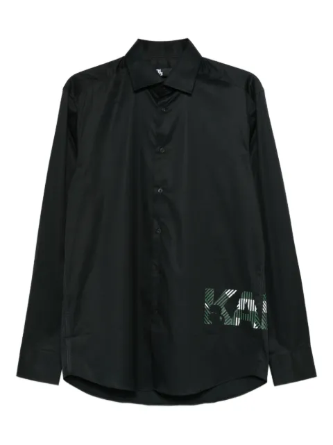 Karl Lagerfeld logo-print shirt Black 60593660824601