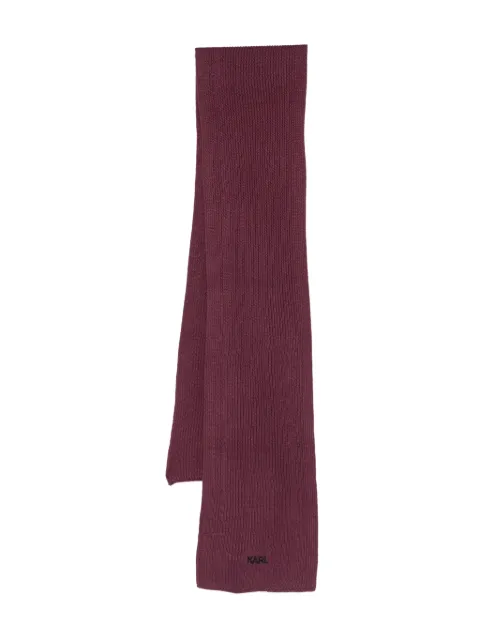 Karl Lagerfeld ribbed scarf Purple 8056850824134
