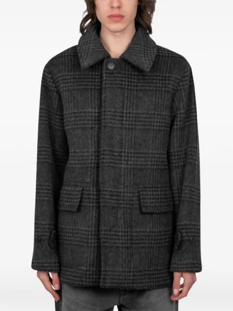 Another Aspect tartan-pattern jacket Grey AC10GBT