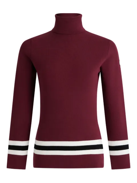Fusalp Judith roll-neck striped sweater Red 20HY1127