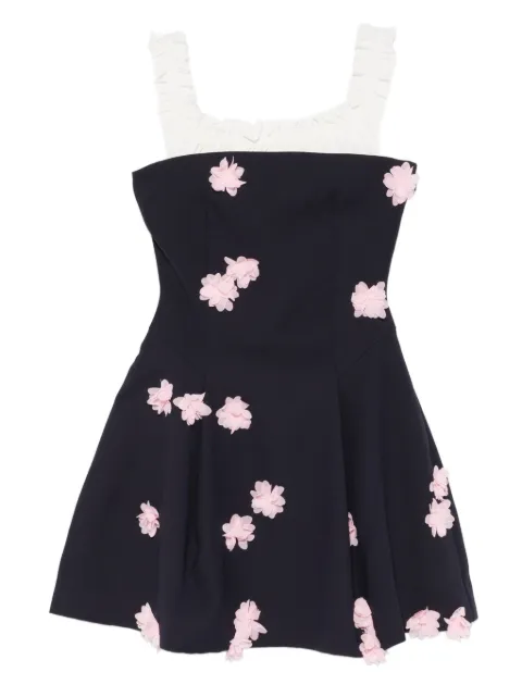 Stine Goya ruffled floral mini dress Blue SGPS26D212