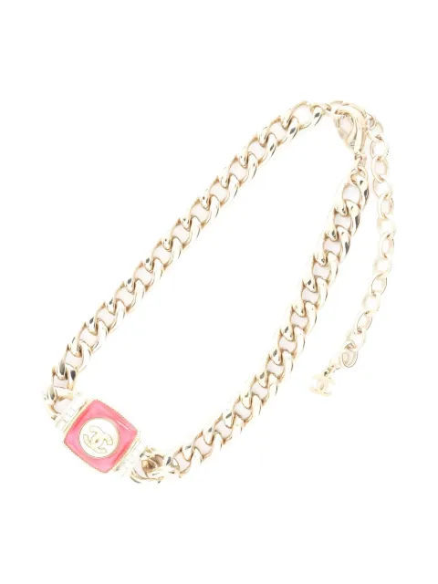 CHANEL Pre-Owned 1986-1988 Coco Mark chain necklace Gold 1025027