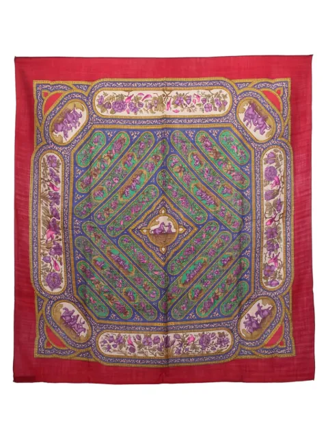 Hermès Pre-Owned 2010s Qalamdan Carré 90 scarf Red 1022711