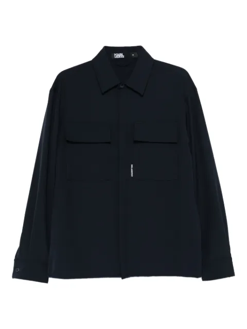 Karl Lagerfeld chest-pockets shirt Blue 60594160824010