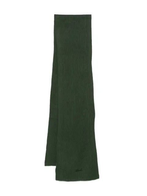 Karl Lagerfeld ribbed-knit scarf Green 8056880824134