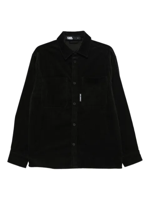 Karl Lagerfeld corduroy chest-pockets shirt Black 60594260824011