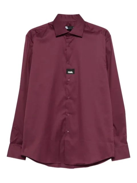 Karl Lagerfeld logo-motif shirt Purple 60593360824601