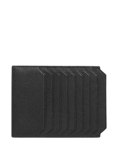 Santoni tumbled leather cardholder Black DFPPA2694FOHSIW