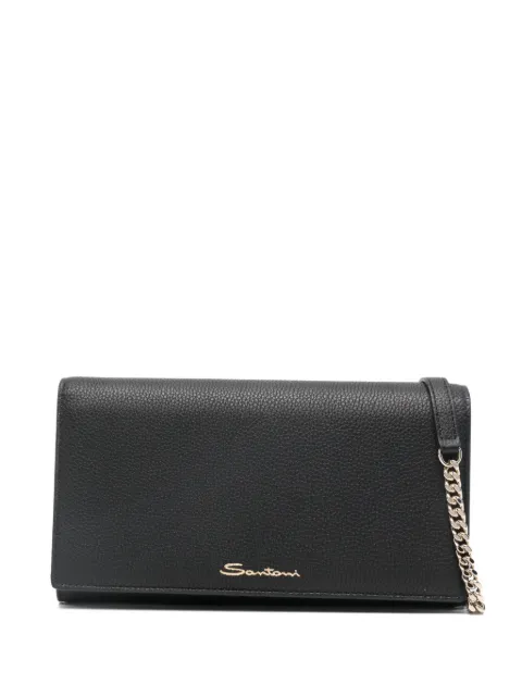 Santoni leather wallet Black DFPPA2490FOHSIW