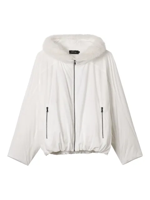 tout a coup faux-fur hooded jacket Neutrals S122AW5