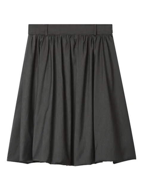 tout a coup gathered mid skirt Grey M130AW5