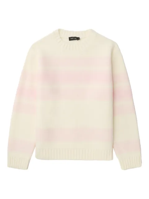 tout a coup striped crew-neck sweater Neutrals M325AW5