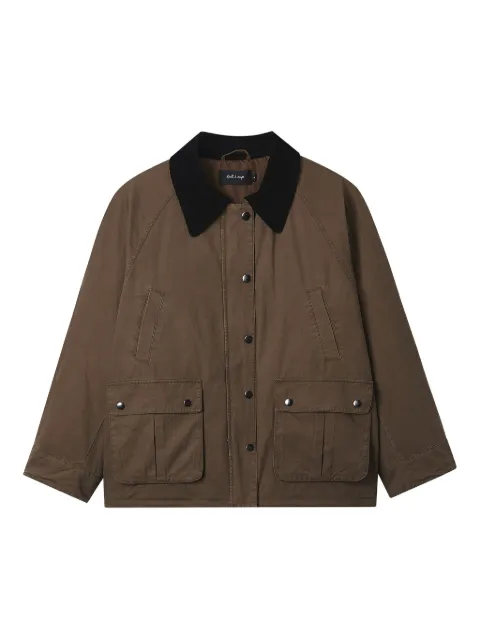 tout a coup buttoned pocket jacket Brown S123AW5