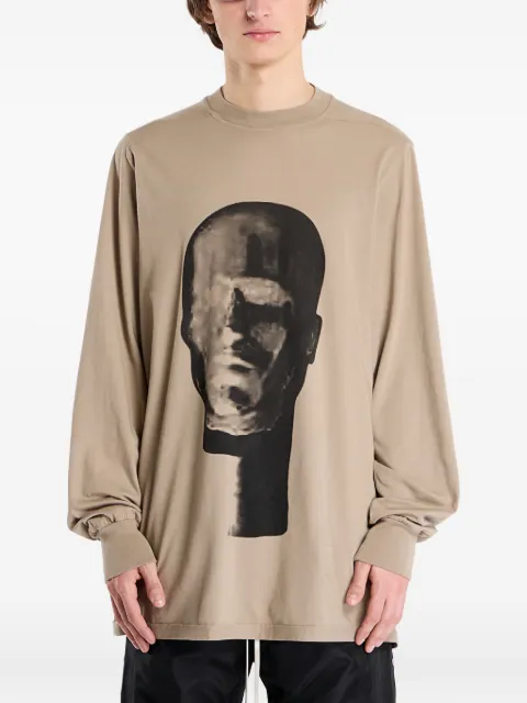 Rick Owens DRKSHDW Jumbo graphic longssleeve T-shirt Neutrals DU02E7261RNEP18809