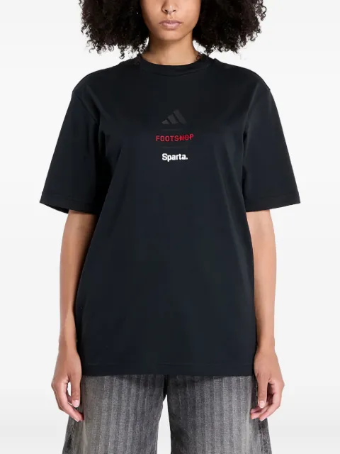 adidas x Footshop x Sparta logo-print T-shirt Black FTSHP494