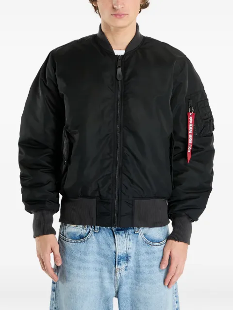 Alpha Industries Alpha Industries MA-1 Distressed internal pocket bomber jacket Black 25812803