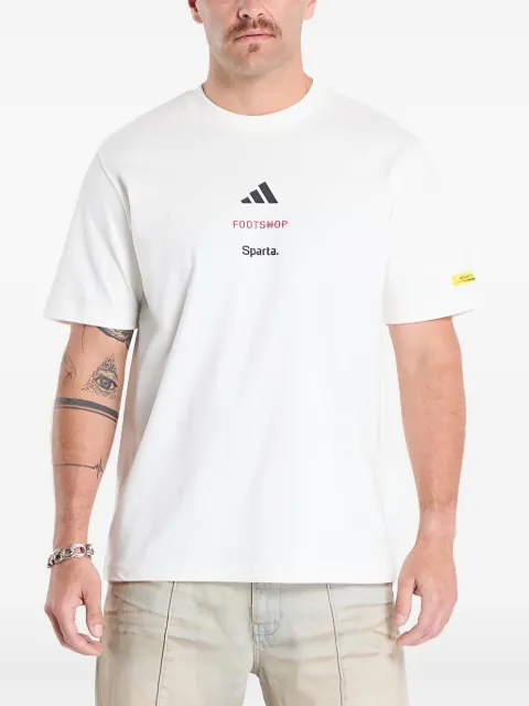 adidas x Footshop x Sparta crest T-shirt Neutrals FTSHP