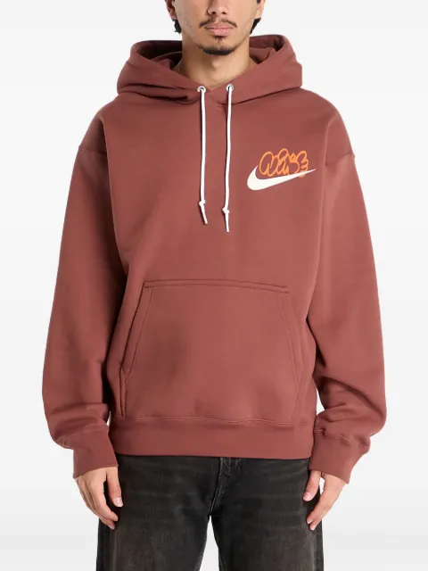 Nike Solo Swoosh fleece Hoodie Brown IH4293