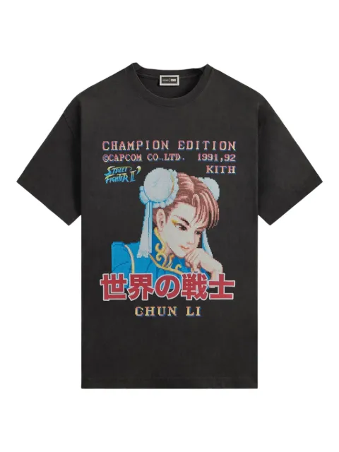 KITH x Capcom Chun Li Champion Edition T-shirt Grey KHM034307