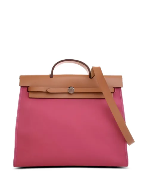Hermès Pre-Owned 2012 Toile Herbag Zip 39 satchel Brown 8L2O8O5ZV05N2EPS