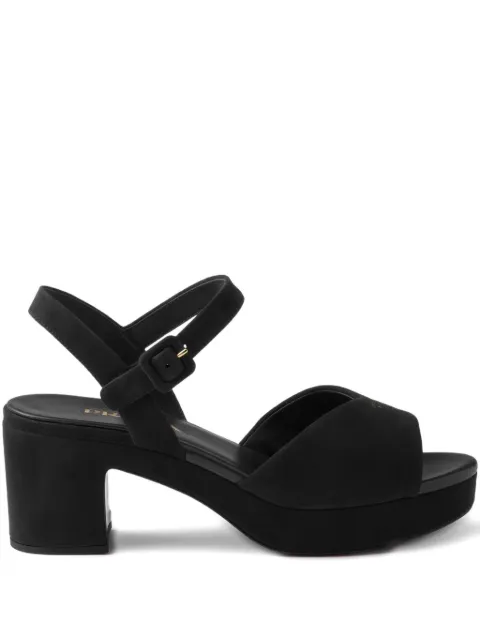 Prada padded suede sandals Black 1XZ786FD065846
