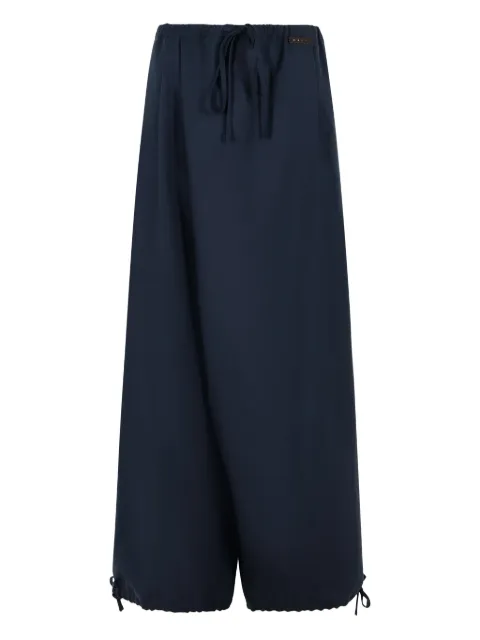 Marni pleated drawstring trousers Blue PAMA0634A0UTW839