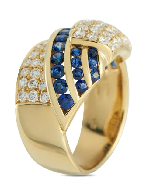 LB Exclusive 18K yellow gold diamond sapphire ring Gold MF52101725
