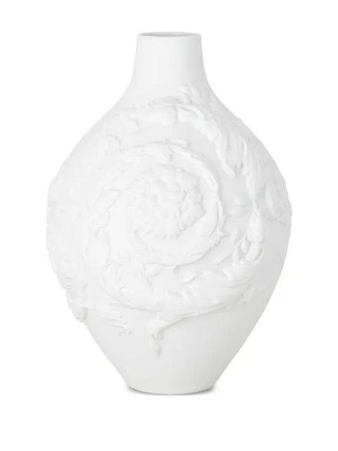 Versace 3D Barocco porcelain vase (33cm) White 1463410010226033