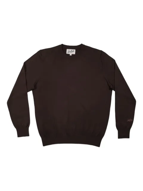 MC2 Saint Barth crew-neck long-sleeve sweater Brown REGE013