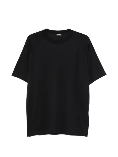 Zegna crew-neck short-sleeve T-shirt Black UG328A2GCT706