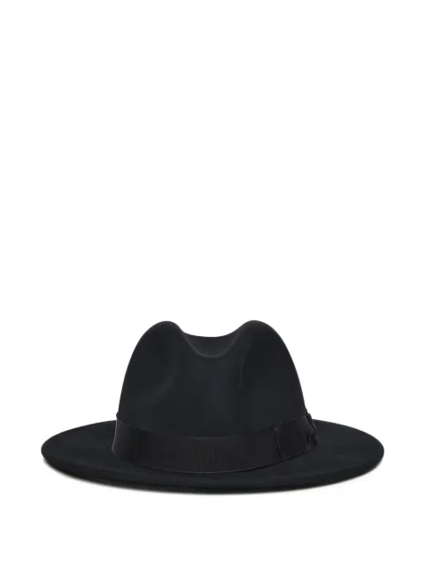 Borsalino ribbon wool hat Black 17001602A1