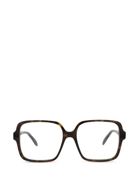 Alexander McQueen Eyewear square-frame glasses Brown AM0286O002