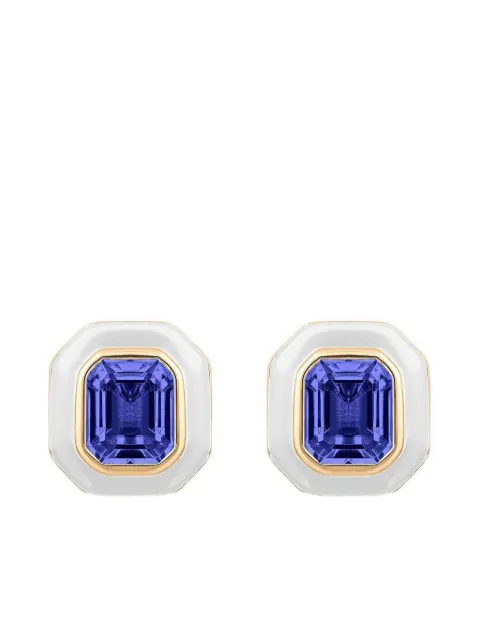 Goshwara 18K yellow gold square-cut tanzanite earrings Gold JE0514TZENWHY