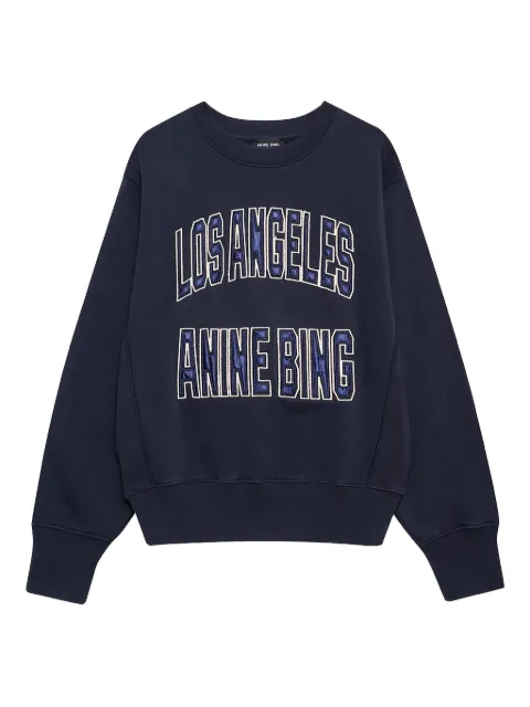 ANINE BING logo-detail sweatshirt Blue A0811677