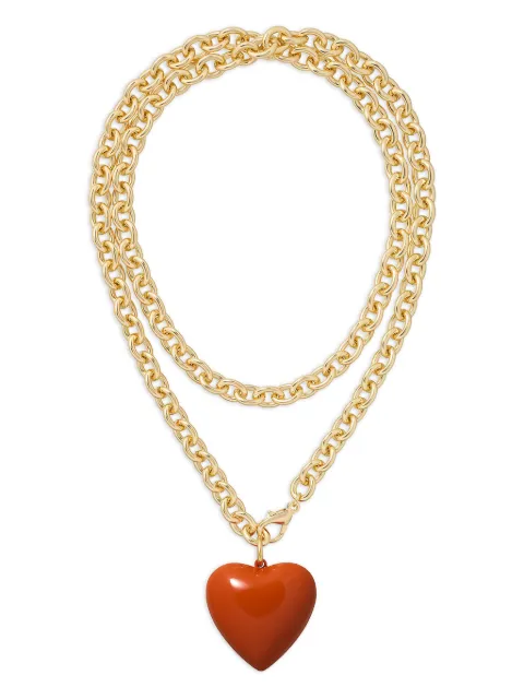 Roxanne Assoulin The Big Puffy heart-charm necklace Gold RXH25N129D