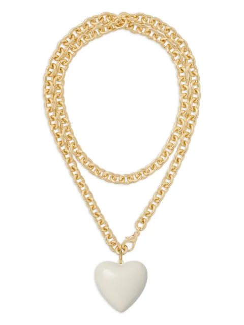 Roxanne Assoulin Big Puffy Heart Charm necklace Gold RXH25N129E