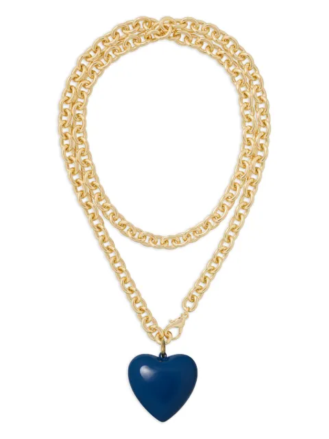 Roxanne Assoulin Big Puffy Heart Charm necklace Gold RXH25N129F