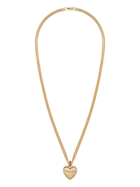 Roxanne Assoulin mini Florentine Heart-pendant necklace Gold RXH25N112A