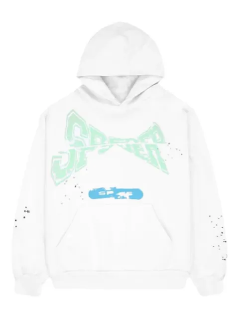 SP5DER Racing hoodie White SP5DER211
